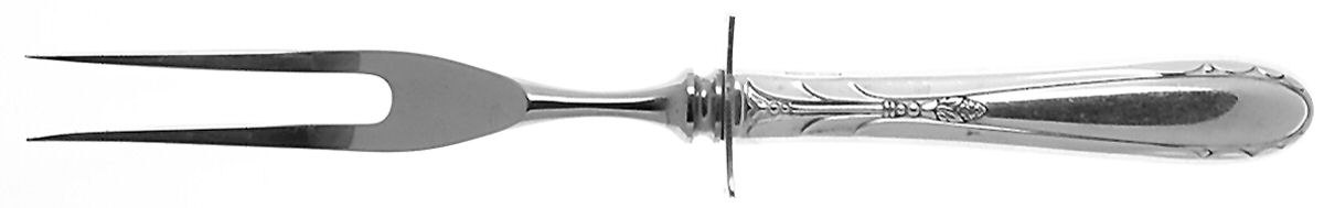 Heiress (Sterling, 1942, No Monograms) Small Steak Carving Fork with Stainless Prongs by Oneida Silver-1