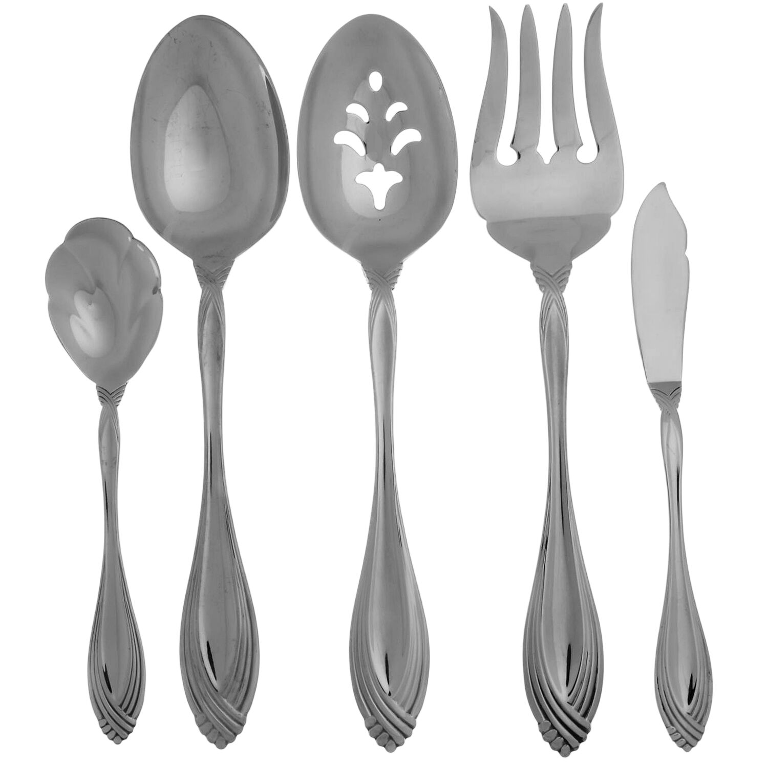 Heiress (Stainless) 5 Piece Hostess Set by Oneida Silver-1