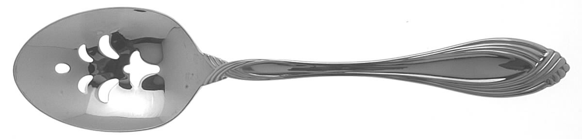 Heiress (Stainless) Pierced Tablespoon (Serving Spoon) by Oneida Silver-1