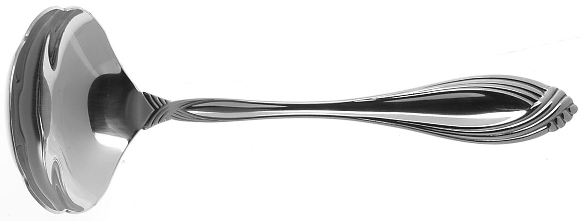 Heiress (Stainless) Solid Gravy Ladle by Oneida Silver-1