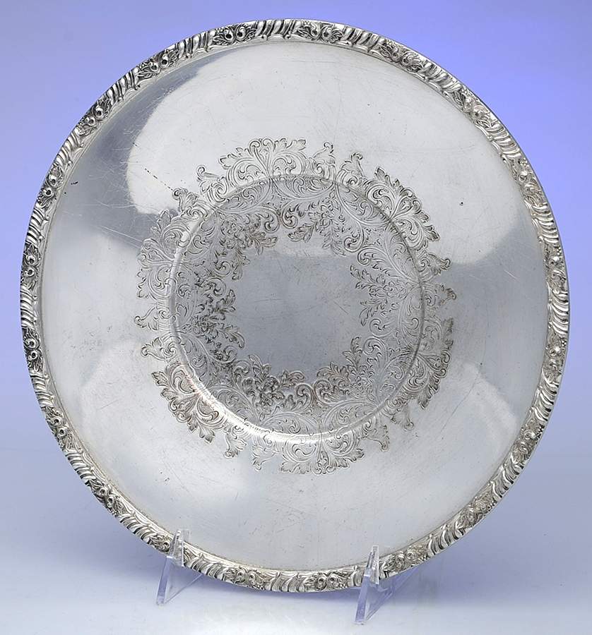 Henley (Silverplate, Hollowware) Silverplate Sandwich Plate by Oneida Silver-1