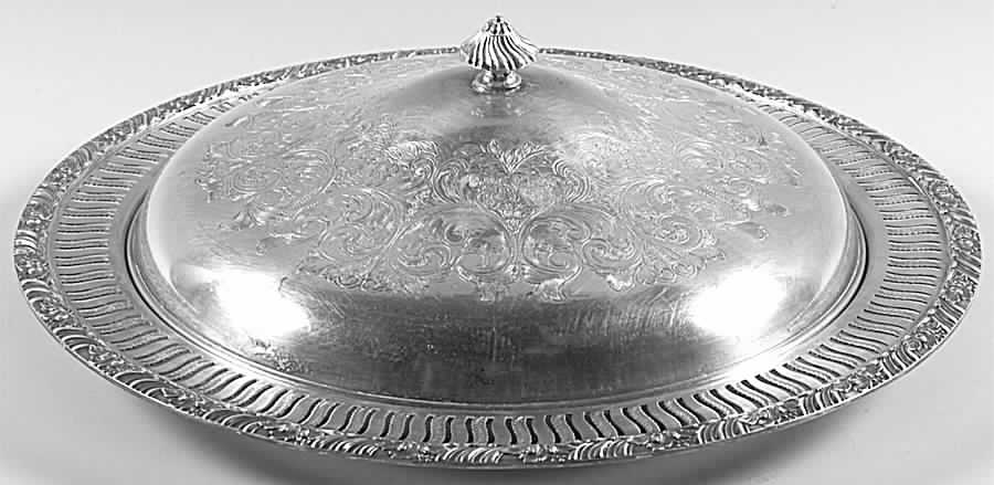 Henley (Silverplate, Hollowware) 14" Round Entree Server & Lid by Oneida Silver-1