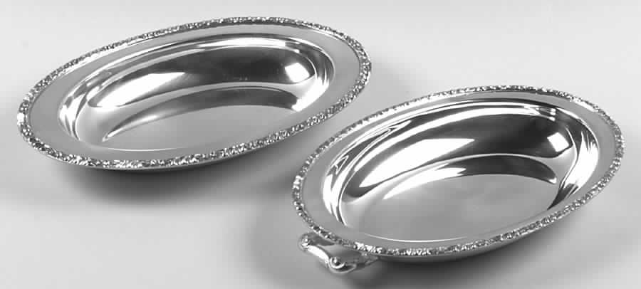 Henley (Silverplate, Hollowware) Double Vegetable Bowl by Oneida Silver-1