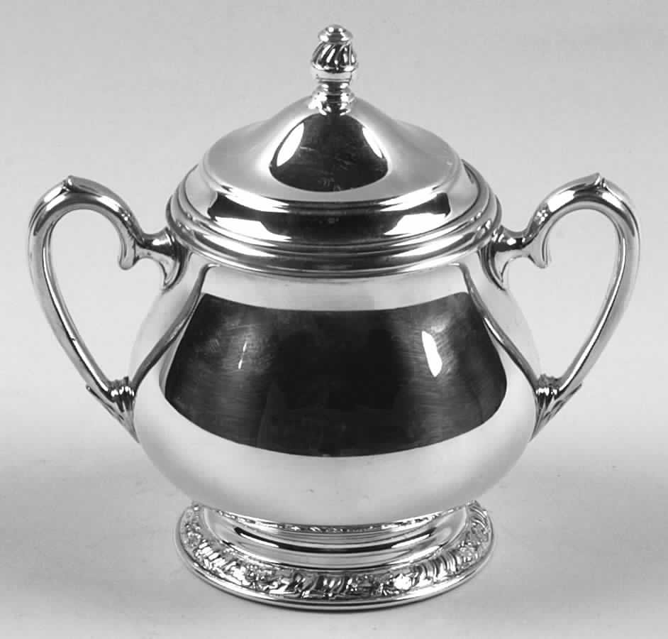 Henley (Silverplate, Hollowware) Sugar Bowl & Lid by Oneida Silver-1