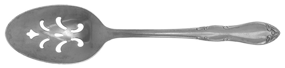 Homestead (Stainless) Pierced Tablespoon (Serving Spoon) by Oneida Silver-1