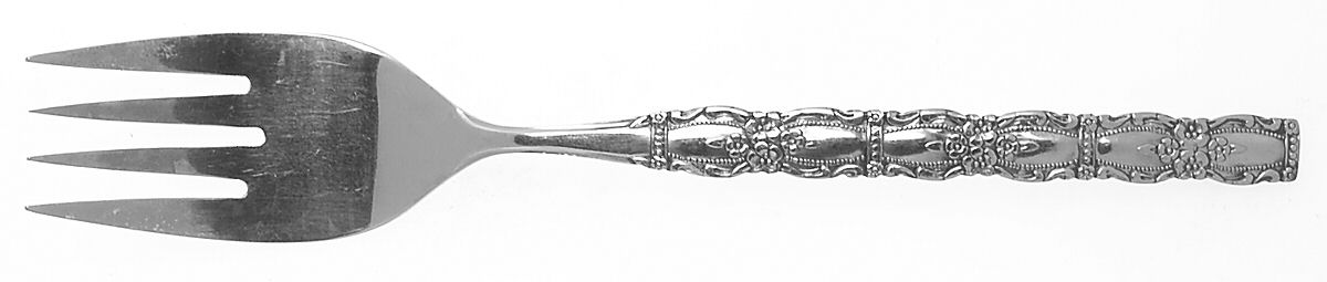 Houston (Stainless) Medium Solid Cold Meat Serving Fork by Oneida Silver-1