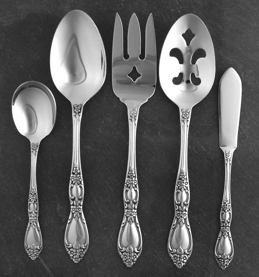 Huntington (Stainless) 5 Piece Hostess Set by Oneida Silver-1
