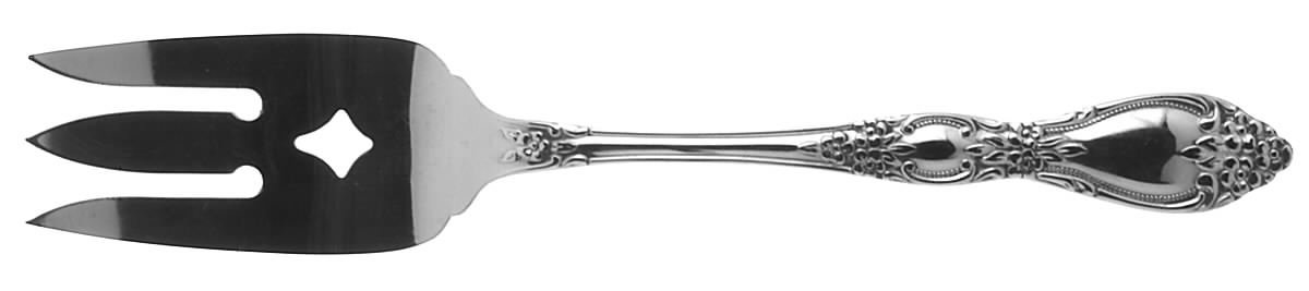 Huntington (Stainless) Medium Solid Cold Meat Serving Fork by Oneida Silver-1