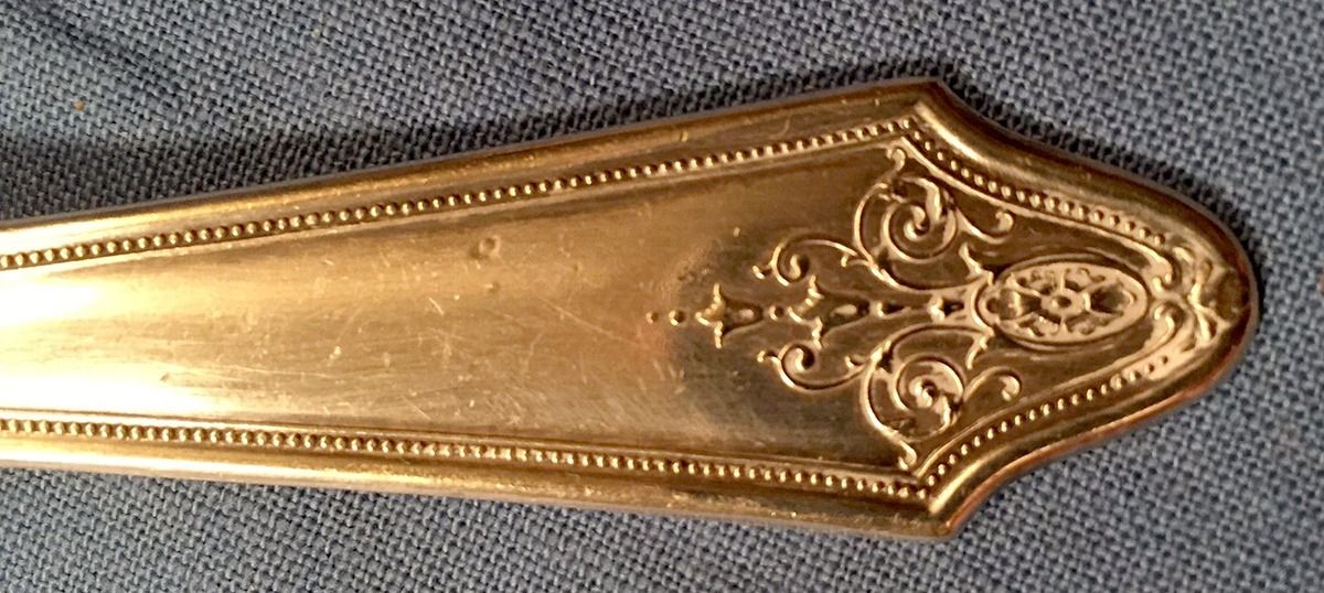 Imperial (Silverplate), 1928 Solid Smooth Casserole Spoon by Oneida Silver-1