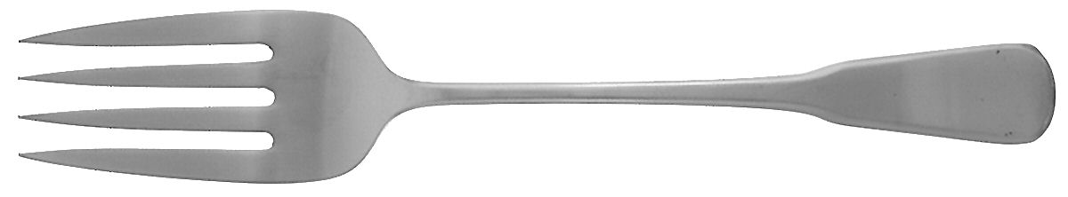 Independence (Stainless) Medium Solid Cold Meat Serving Fork by Oneida Silver-1