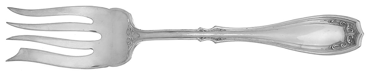 Irving (Silverplate) Medium Solid Cold Meat Serving Fork by Oneida Silver-1