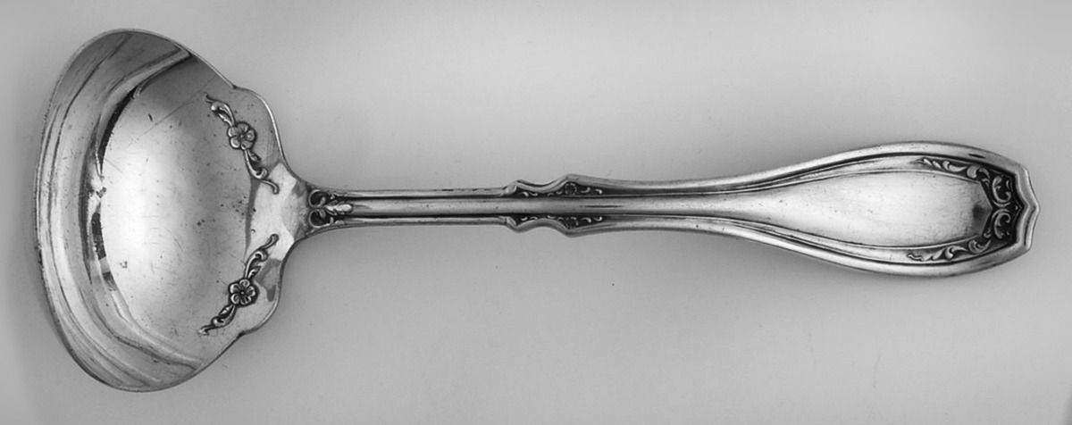 Irving (Silverplate) Solid Gravy Ladle by Oneida Silver-1