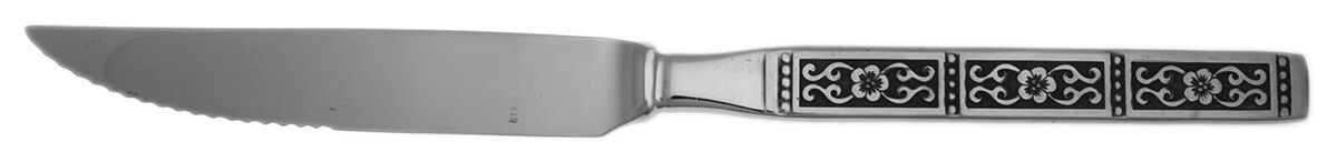 Isabella (Stainless) Steak Knife Individual Hollow, Serrate HC by Oneida Silver-1