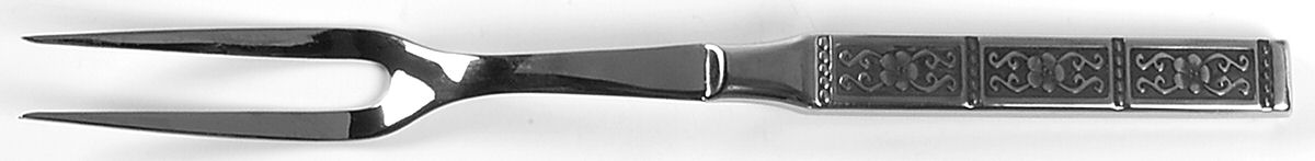 Isabella (Stainless) Large Stainless-Prong Roast Carving Fork by Oneida Silver-1