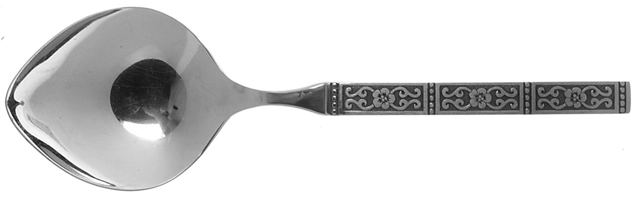Isabella (Stainless) Solid Smooth Casserole Spoon by Oneida Silver-1