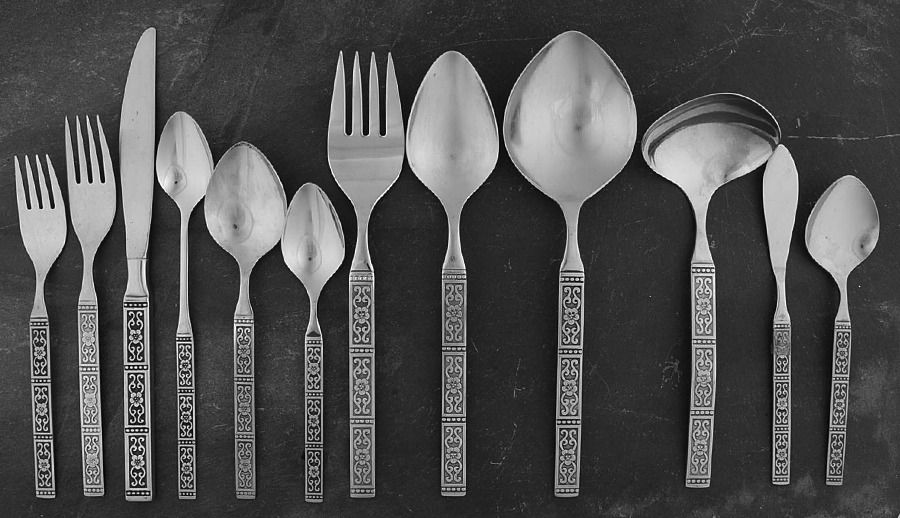 Isabella (Stainless) 54 Piece Estate Set by Oneida Silver-1