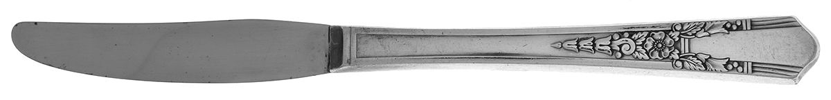 Jasmine (Silverplate, 1939) Modern Hollow Grille Knife by Oneida Silver-1