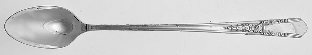 Jasmine (Silverplate, 1939) Iced Tea Spoon by Oneida Silver-1
