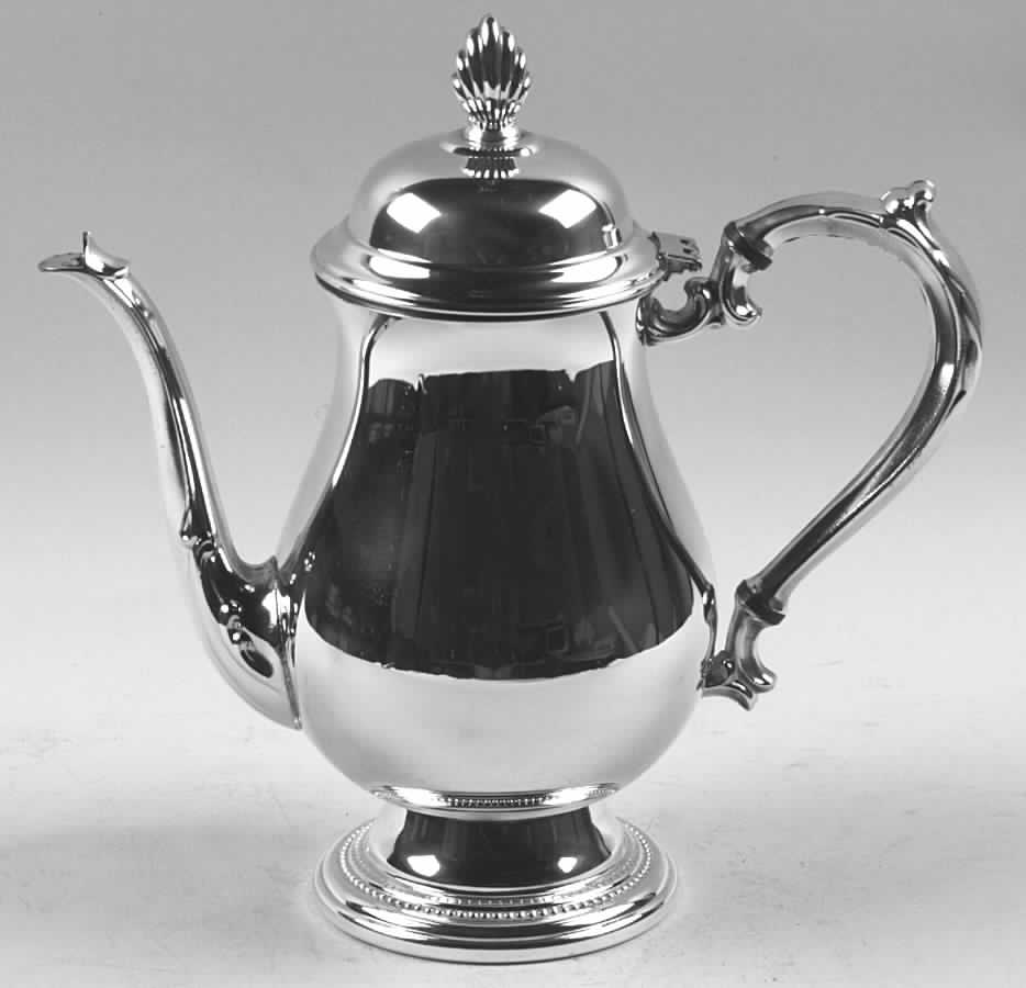Jefferson (Silverplate, Hollowware) Teapot by Oneida Silver-1