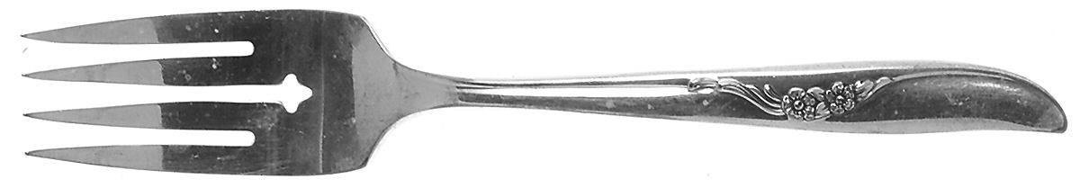 Jennifer-Ada (Silverplate, 1959) Individual Salad Fork by Oneida Silver-1