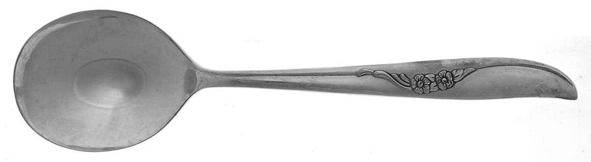 Jennifer-Ada (Silverplate, 1959) Round Bowl Soup Spoon (Gumbo) by Oneida Silver-1