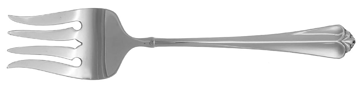 Juilliard (Stainless) Medium Solid Cold Meat Serving Fork by Oneida Silver-1