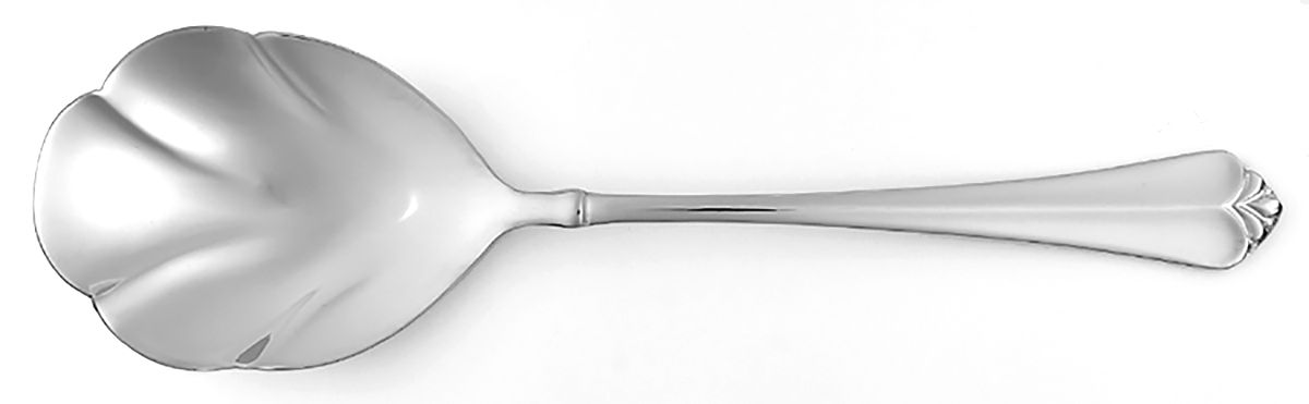 Juilliard (Stainless) Solid Shell Casserole Spoon by Oneida Silver-1