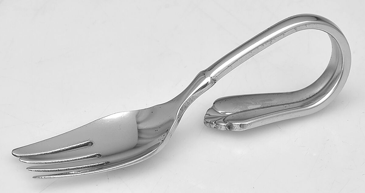 Juilliard (Stainless) Baby Fork with Curved Handle HC by Oneida Silver-1