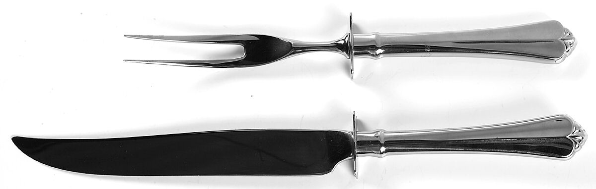 Juilliard (Stainless) Small Stainless Blade 2-Piece Steak Carving Set by Oneida Silver-1