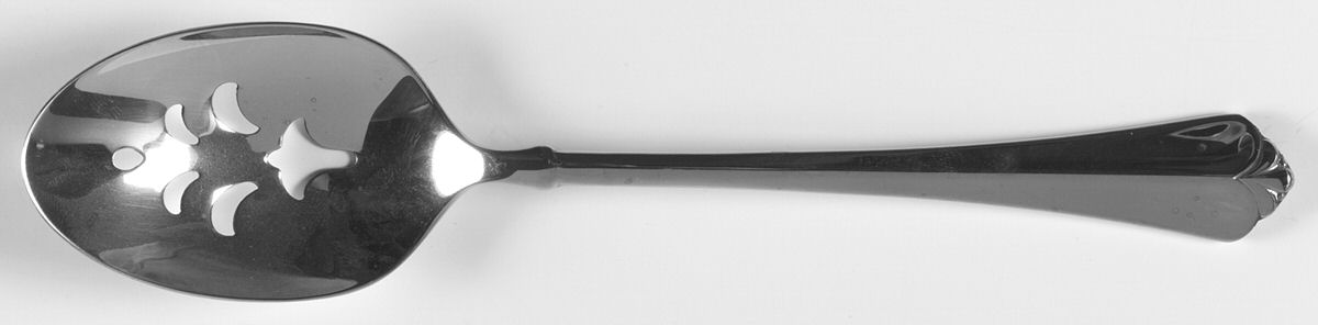Juilliard (Stainless) Pierced Tablespoon (Serving Spoon) by Oneida Silver-1