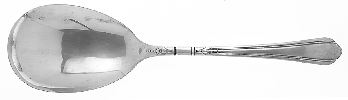 June-Nursery (Silverplate, 1932, No Monograms) Solid Smooth Casserole Spoon by Oneida Silver-1