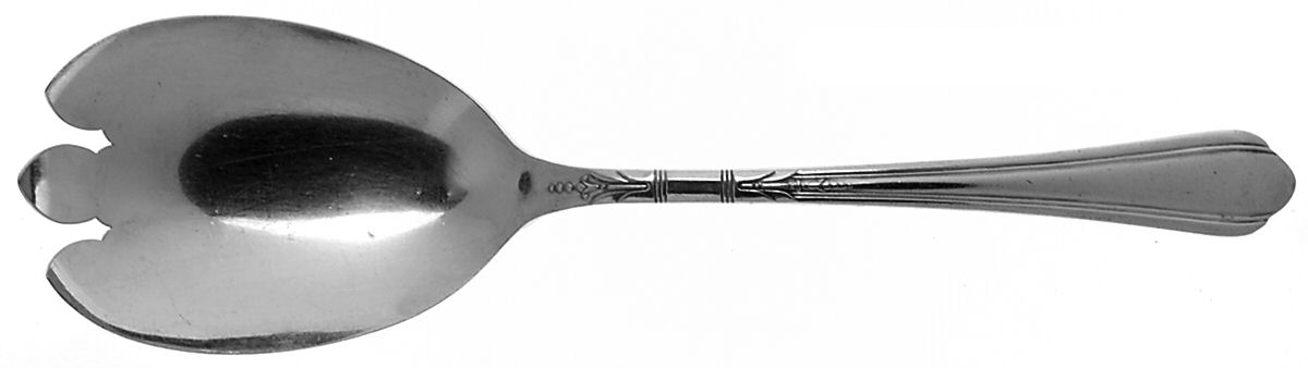 June-Nursery (Silverplate, 1932, No Monograms) Solid Salad Serving Fork by Oneida Silver-1