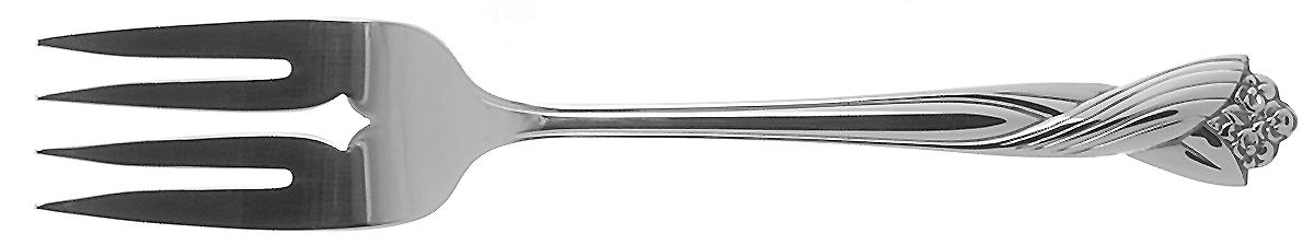 Katrina (Stainless) Medium Solid Cold Meat Serving Fork by Oneida Silver-1
