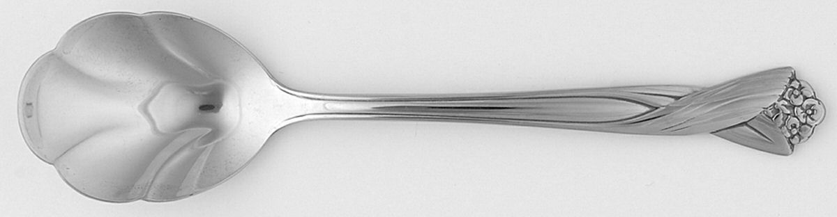 Katrina (Stainless) Sugar Shell Spoon by Oneida Silver-1