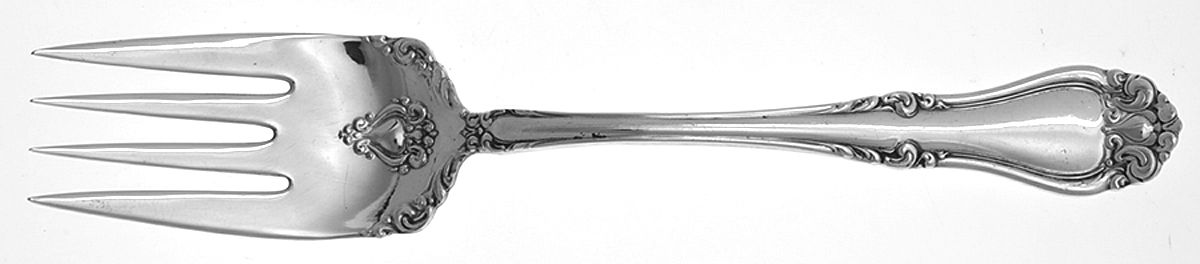 Kenwood (Silverplate, 1907) Medium Solid Cold Meat Serving Fork by Oneida Silver-1