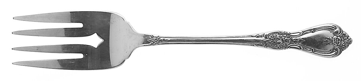 Kennett Square (Stainless) Medium Solid Cold Meat Serving Fork by Oneida Silver-1