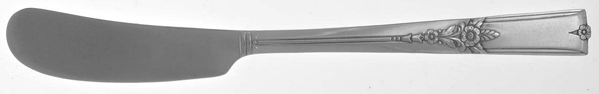 King Arthur (Silverplate, 1941) Flat Handle Butter Spreader by Oneida Silver-1