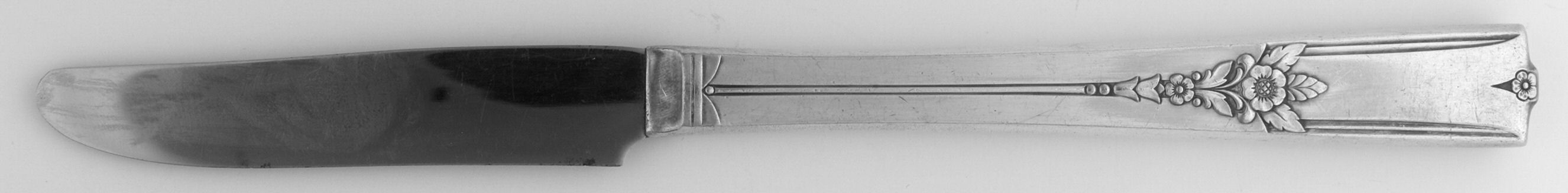 King Arthur (Silverplate, 1941) New French Hollow Grille Knife by Oneida Silver-1