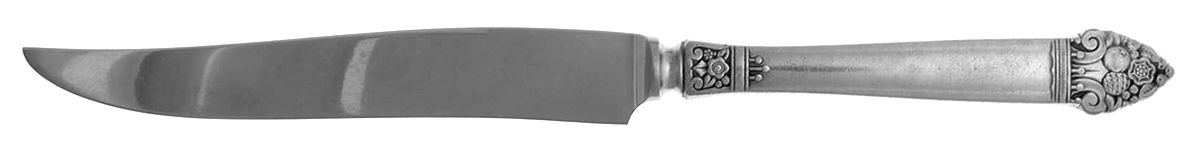 King Cedric (Silverplate, 1933, No Monogram) Small Steak Carving Knife with Stainless Blade by Oneida Silver-1