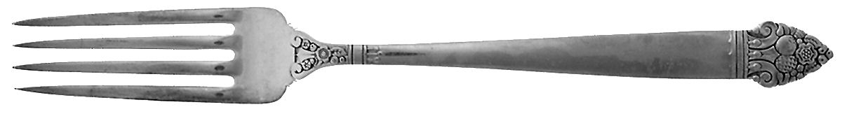 King Cedric (Silverplate, 1933, No Monogram) Fork by Oneida Silver-1