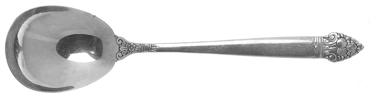 King Cedric (Silverplate, 1933, No Monogram) Sugar Spoon by Oneida Silver-1