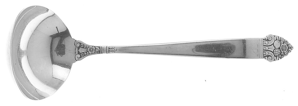 King Cedric (Silverplate, 1933, No Monogram) Solid Gravy Ladle by Oneida Silver-1