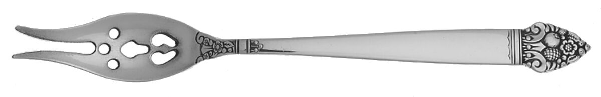 King Cedric (Sterling, 1949) Olive Fork with Short Handle HC by Oneida Silver-1