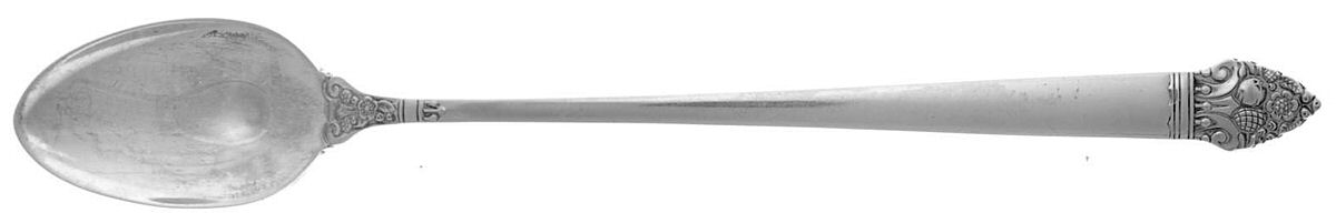 King Cedric (Sterling, 1949) Iced Tea Spoon by Oneida Silver-1