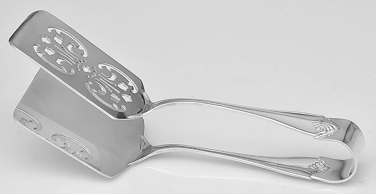 King James (Silverplate, 1985) Asparagus Tongs Serving Silverplate HC by Oneida Silver-1
