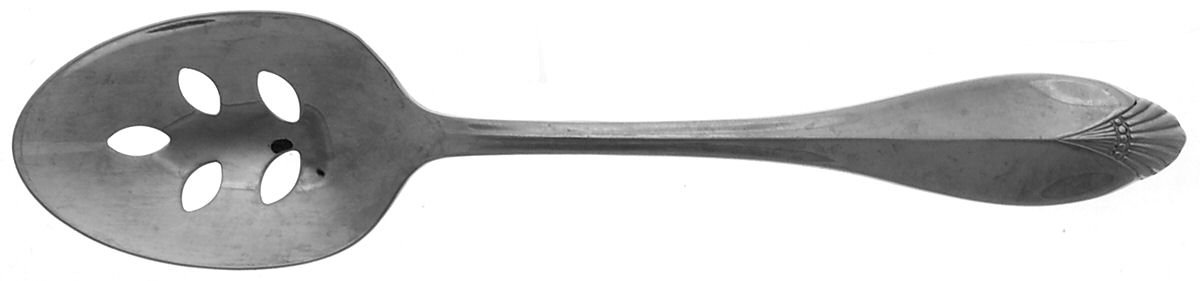 Kingswood (Stainless) Pierced Tablespoon (Serving Spoon) by Oneida Silver-1