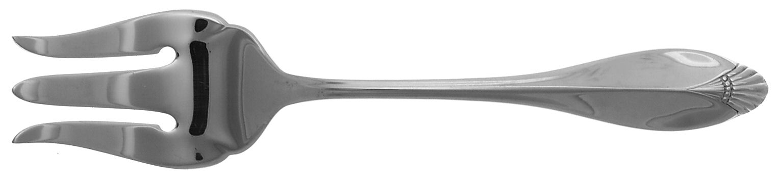 Kingswood (Stainless) Medium Solid Cold Meat Serving Fork by Oneida Silver-1