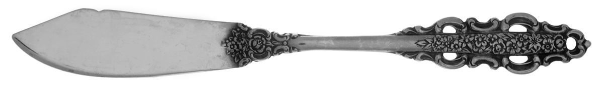 Kings & Queens (Stainless) Flat Handle Master Butter Knife by Oneida Silver-1