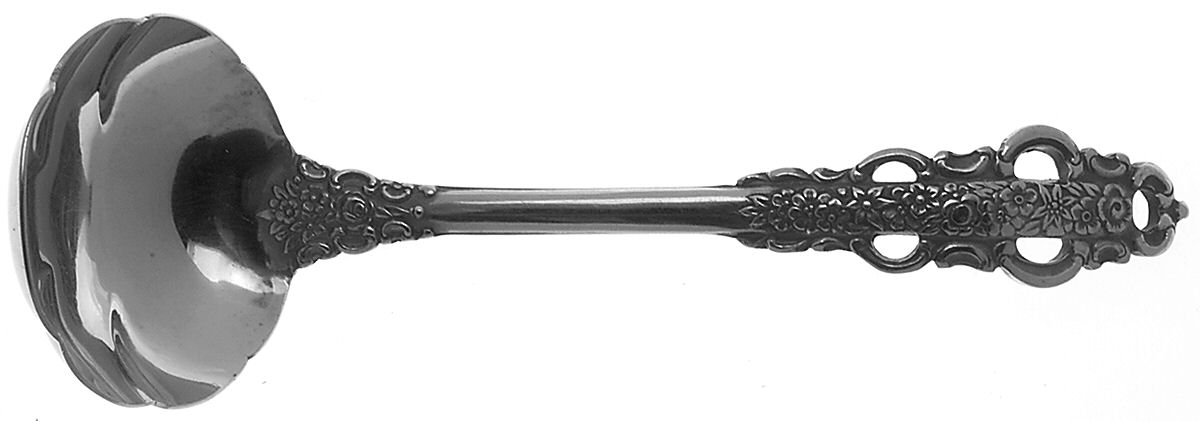 Kings & Queens (Stainless) Solid Gravy Ladle by Oneida Silver-1