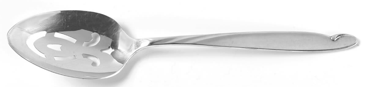 Lady Barbara (Silverplate, 1959) Pierced Tablespoon (Serving Spoon) by Oneida Silver-1